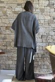 Rustic Nature Bubble Cotton Waterfall Jacket Washed Charcoal